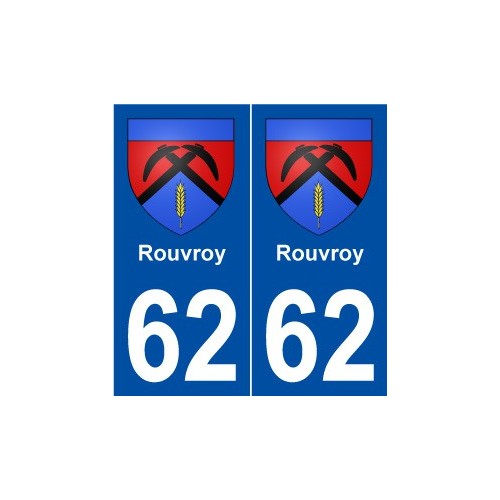 62 Rouvroy blason autocollant plaque stickers ville | eBay