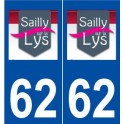 62 Sailly-sur-la-Lys logo autocollant plaque stickers ville