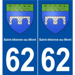 62 Saint-étienne-au-Mont blason autocollant plaque stickers ville