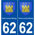 62 Saint-Laurent-Blangy blason autocollant plaque stickers ville