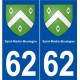 62 Saint-Martin-Boulogne blason autocollant plaque stickers ville