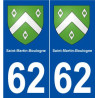 62 Saint-Martin-Boulogne blason autocollant plaque stickers ville