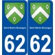 62 Saint-Martin-Boulogne blason autocollant plaque stickers ville