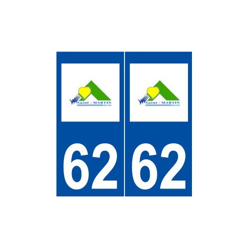 62 Saint-Martin-Boulogne logo autocollant plaque stickers ville