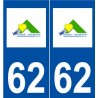 62 Saint-Martin-Boulogne logo autocollant plaque stickers ville