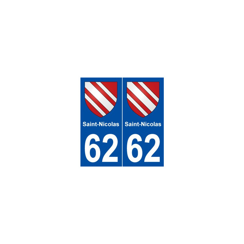 62 Saint-Nicolas blason autocollant plaque stickers ville