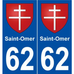 62 Saint-Omer blason autocollant plaque stickers ville