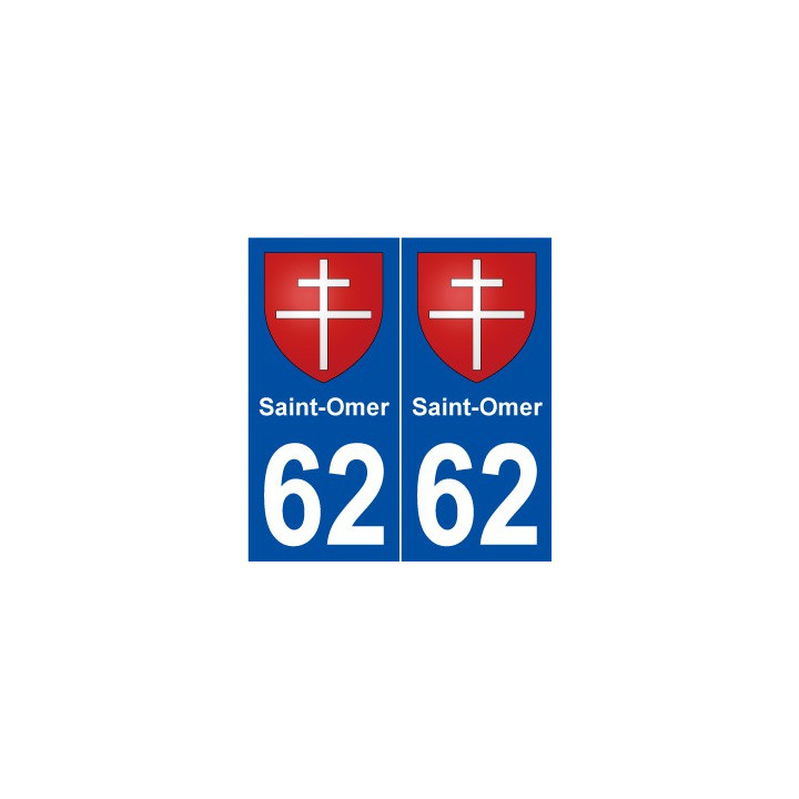62 Saint-Omer blason autocollant plaque stickers ville