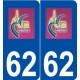 62 Saint-Pol-sur-Ternoise logo autocollant plaque stickers ville