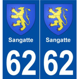 62 Sangatte blason autocollant plaque stickers ville