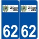 62 Vendin-le-Vieil logo autocollant plaque stickers ville