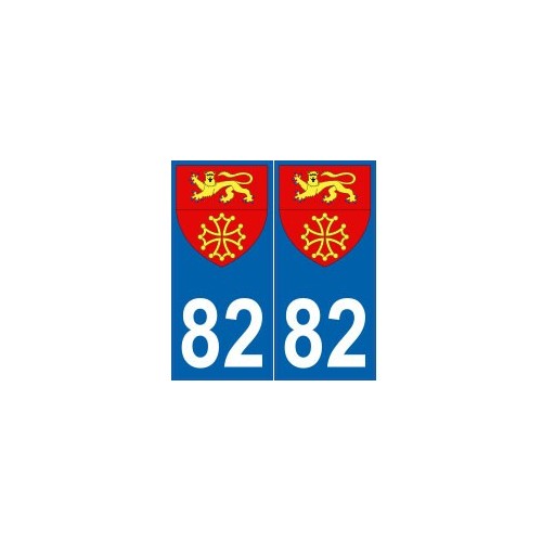 82 Tarn-et-Garonne autocollant plaque  blason armoiries stickers département