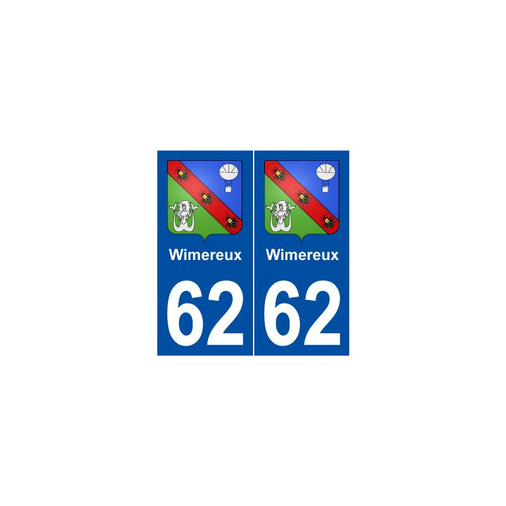 62 Wimereux blason autocollant plaque stickers ville