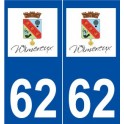 62 Wimereux logo autocollant plaque stickers ville
