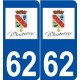 62 Wimereux logo autocollant plaque stickers ville