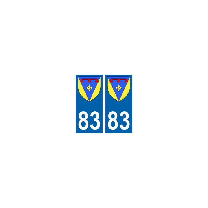 83 Var autocollant plaque