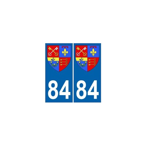 84 Vaucluse autocollant plaque blason armoiries stickers département