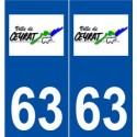 63 Ceyrat logo autocollant plaque stickers ville