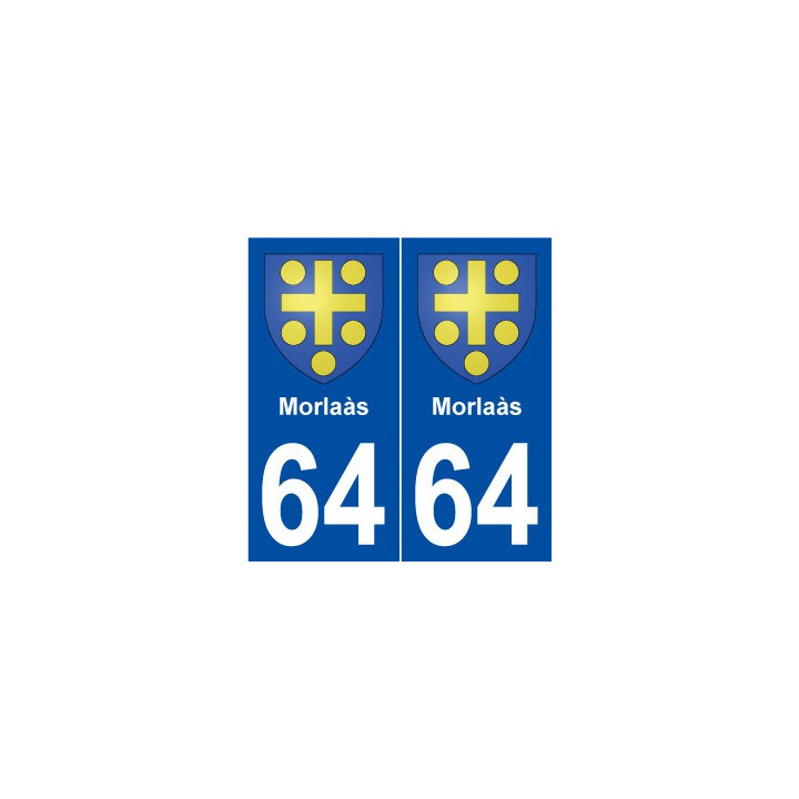 64 Morlaàs blason autocollant plaque stickers ville