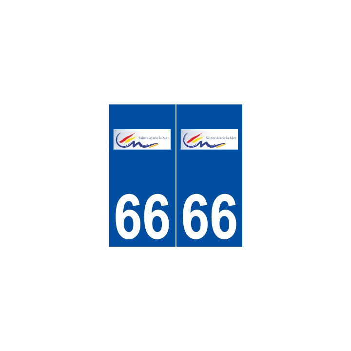 66 Sainte-Marie logo autocollant plaque stickers ville