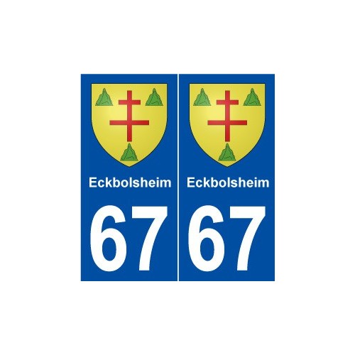 67 Eckbolsheim blason autocollant plaque stickers ville