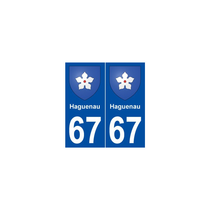 67 Haguenau blason autocollant plaque stickers ville