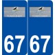 67 Mundolsheim logo autocollant plaque stickers ville