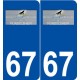 67 Mundolsheim logo autocollant plaque stickers ville