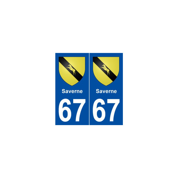 67 Saverne blason autocollant plaque stickers ville