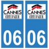 06 Cannes-logo-aufkleber typenschild aufkleber stadt