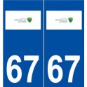 67 Schweighouse-sur-Moder logo autocollant plaque stickers ville
