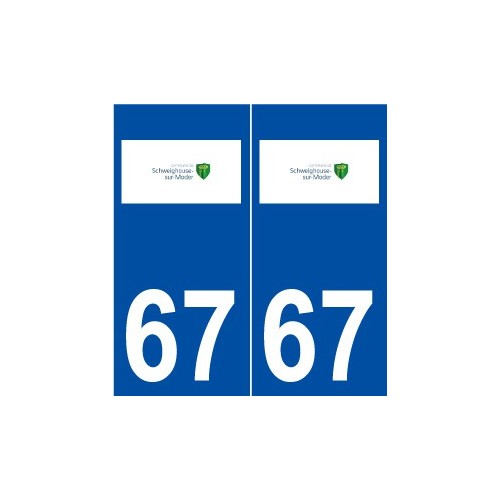 67 Schweighouse-sur-Moder logo autocollant plaque stickers ville