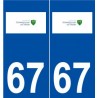 67 Schweighouse-sur-Moder logo autocollant plaque stickers ville
