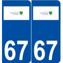 67 Schweighouse-sur-Moder logo autocollant plaque stickers ville