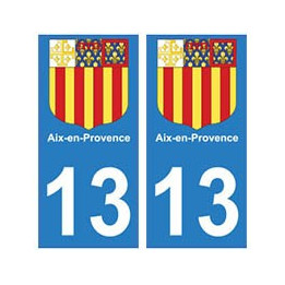 13 Aix-en-Provence ville autocollant plaque