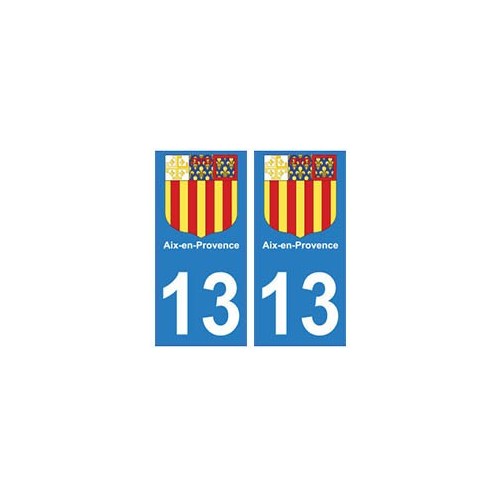 13 Aix-en-Provence ville autocollant plaque