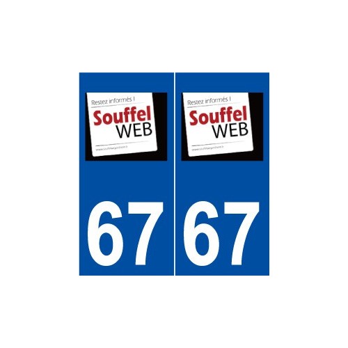 67 Souffelweyersheim logo autocollant plaque stickers ville