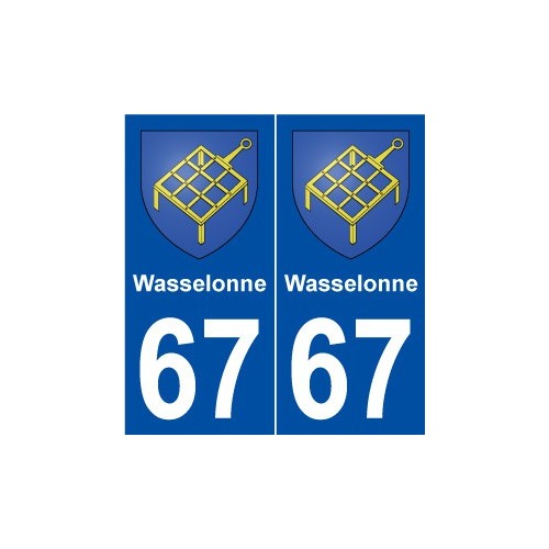 67 Wasselonne blason autocollant plaque stickers ville