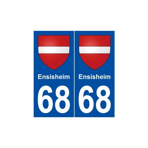 68 Ensisheim  blason autocollant plaque stickers ville