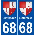 68 Lutterbach wappen aufkleber typenschild aufkleber stadt