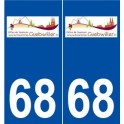 68 Soultz-Haut-Rhin logo autocollant plaque stickers ville