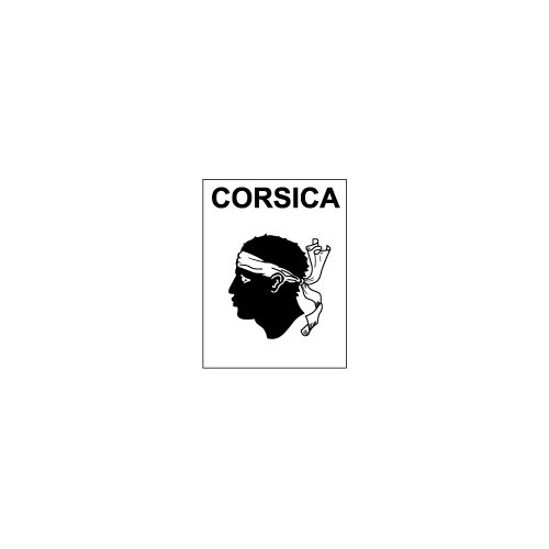 Autocollant Corse Corsica stickers adhesif