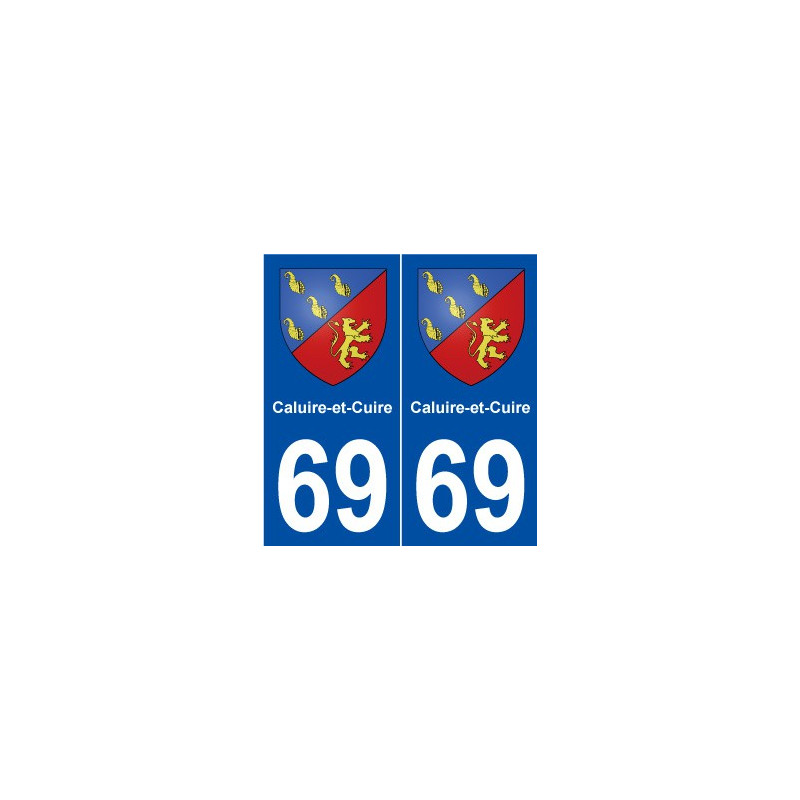 69 Caluire-et-Cuire blason autocollant plaque stickers ville