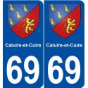 69 Caluire-et-Cuire blason autocollant plaque stickers ville