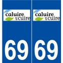 69 Caluire-et-Cuire logo autocollant plaque stickers ville
