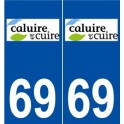 69 Caluire-et-Cuire logo autocollant plaque stickers ville