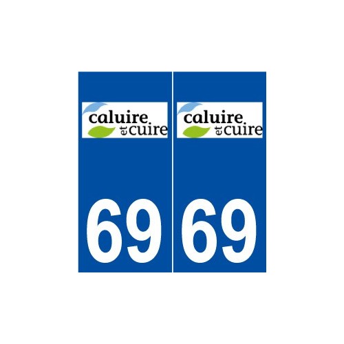 69 Caluire-et-Cuire logo autocollant plaque stickers ville