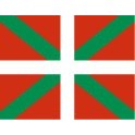 Autocollant Drapeau Basque Ikurrina sticker