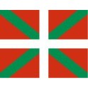 Aufkleber Flagge Baskische Ikurrina sticker