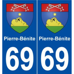 69 Pierre-Bénite blason autocollant plaque stickers ville